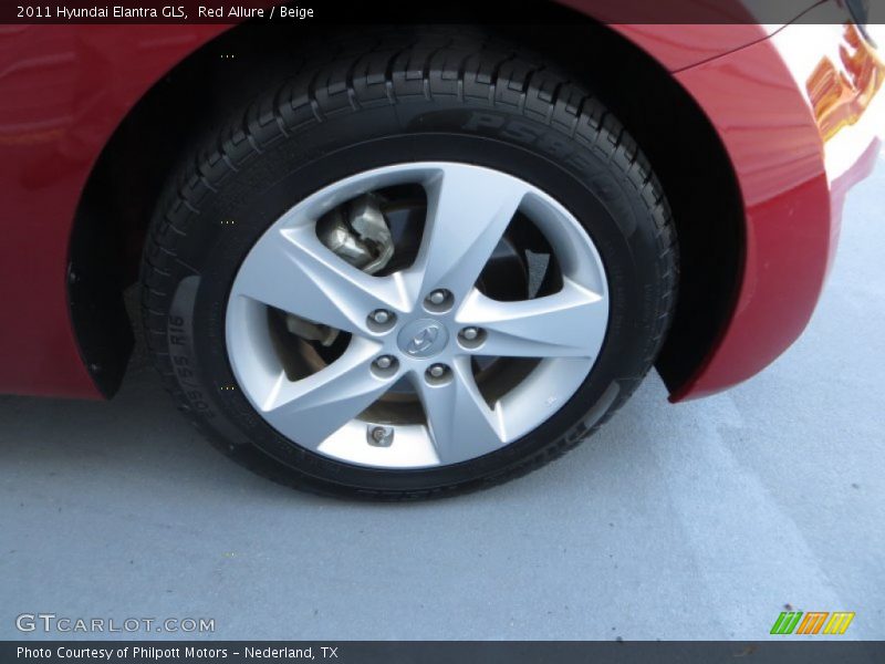 Red Allure / Beige 2011 Hyundai Elantra GLS