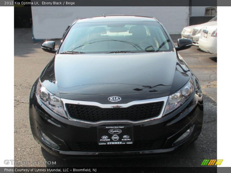 Ebony Black / Beige 2012 Kia Optima LX