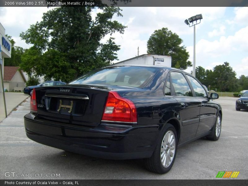 Magic Blue Metallic / Beige 2006 Volvo S80 2.5T