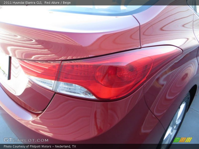 Red Allure / Beige 2011 Hyundai Elantra GLS