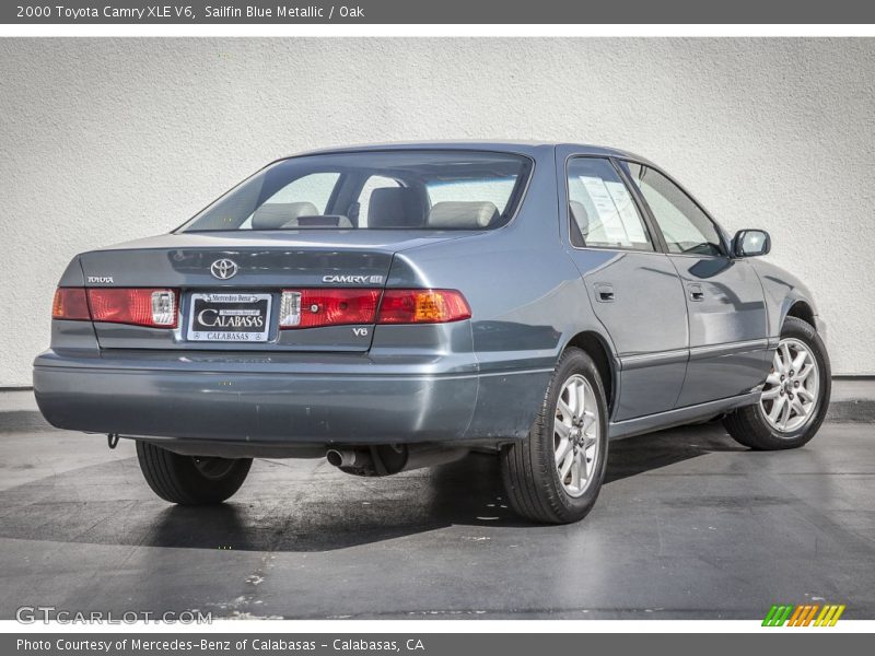 Sailfin Blue Metallic / Oak 2000 Toyota Camry XLE V6