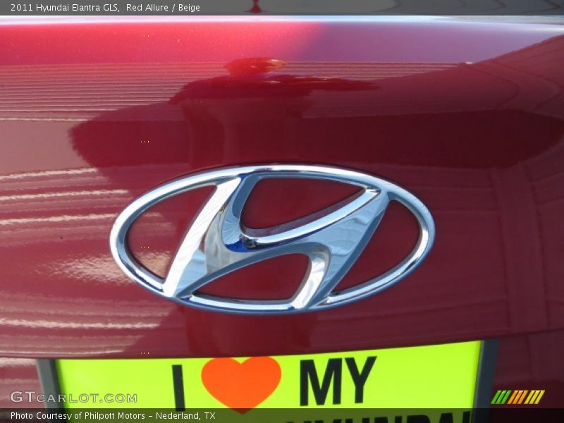 Red Allure / Beige 2011 Hyundai Elantra GLS