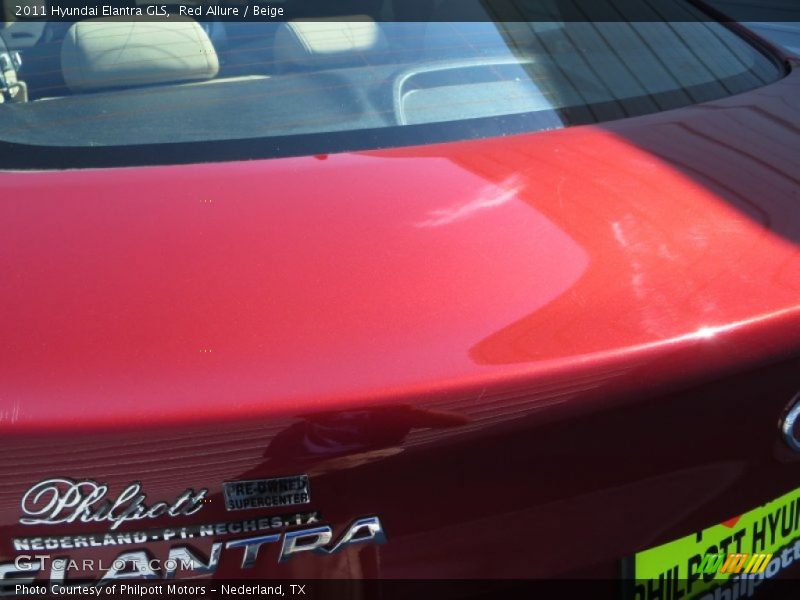 Red Allure / Beige 2011 Hyundai Elantra GLS