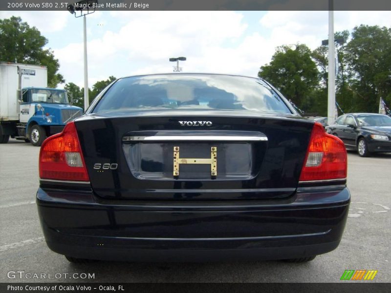 Magic Blue Metallic / Beige 2006 Volvo S80 2.5T
