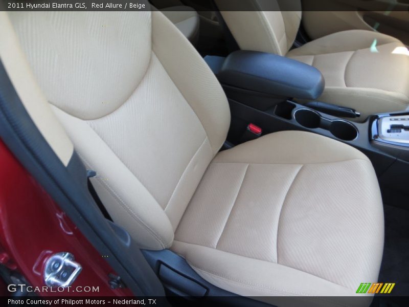 Red Allure / Beige 2011 Hyundai Elantra GLS