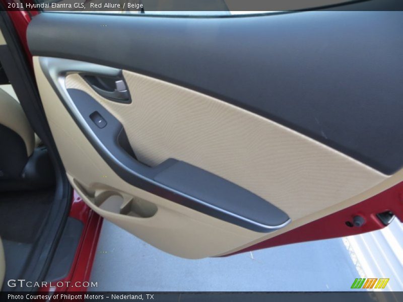 Red Allure / Beige 2011 Hyundai Elantra GLS