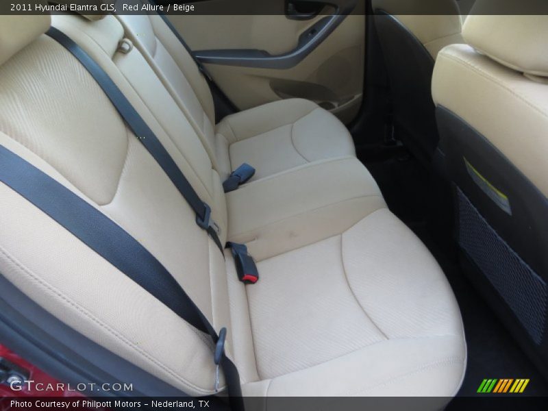 Red Allure / Beige 2011 Hyundai Elantra GLS