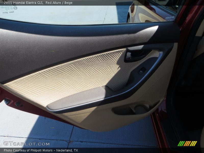 Red Allure / Beige 2011 Hyundai Elantra GLS