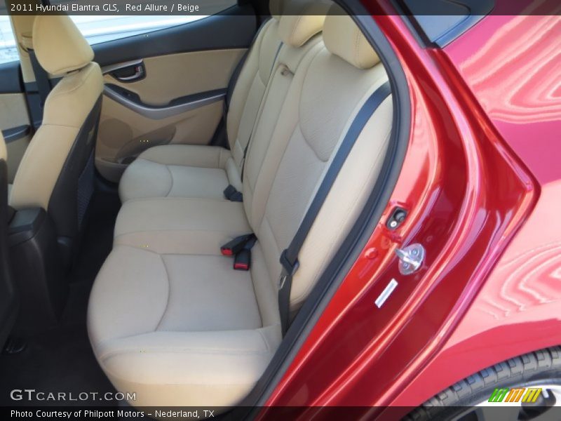 Red Allure / Beige 2011 Hyundai Elantra GLS