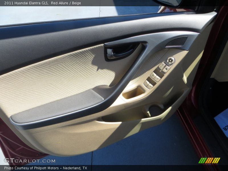 Red Allure / Beige 2011 Hyundai Elantra GLS