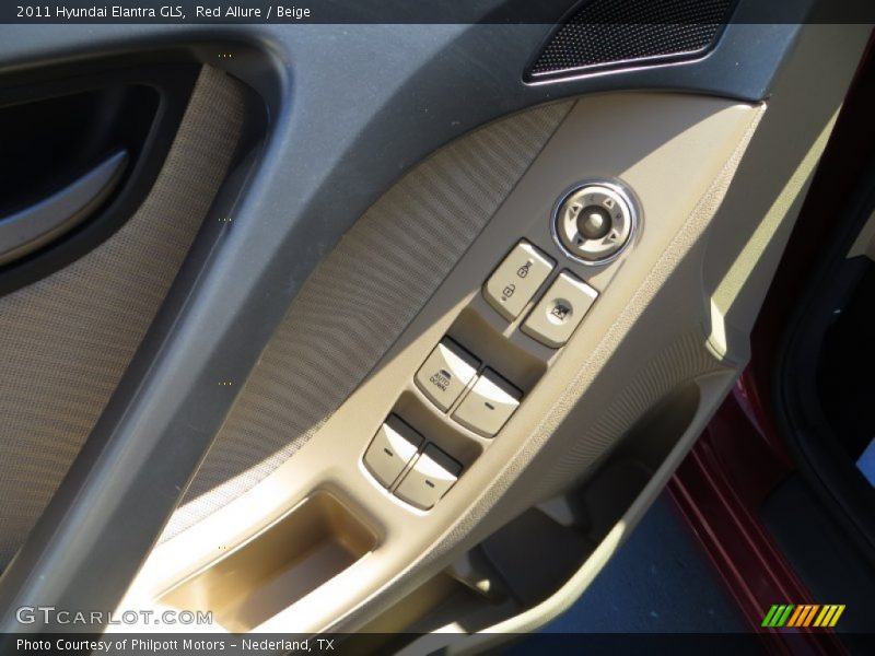 Red Allure / Beige 2011 Hyundai Elantra GLS