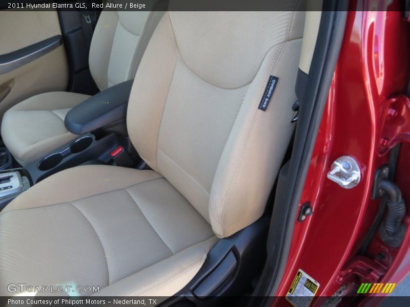 Red Allure / Beige 2011 Hyundai Elantra GLS
