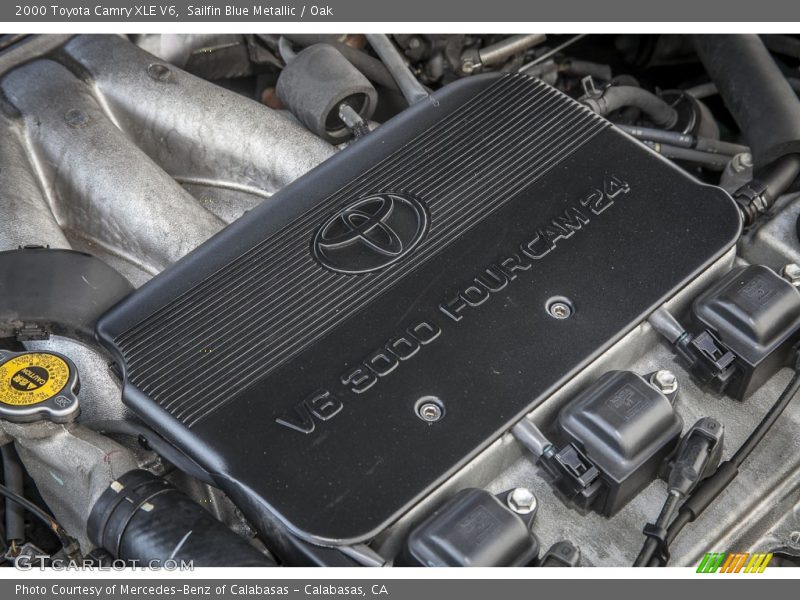 Sailfin Blue Metallic / Oak 2000 Toyota Camry XLE V6