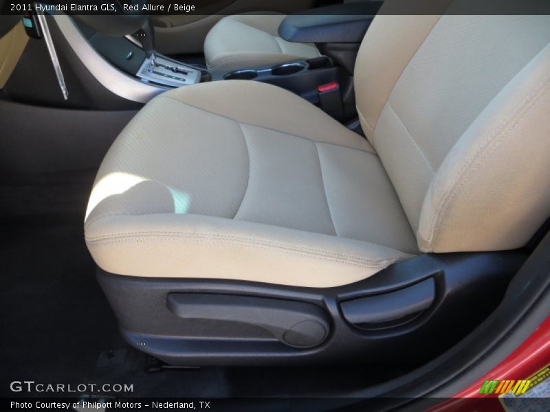 Red Allure / Beige 2011 Hyundai Elantra GLS