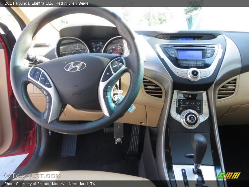 Red Allure / Beige 2011 Hyundai Elantra GLS