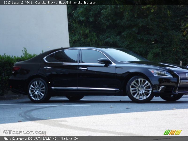 Obsidian Black / Black/Shimamoku Espresso 2013 Lexus LS 460 L