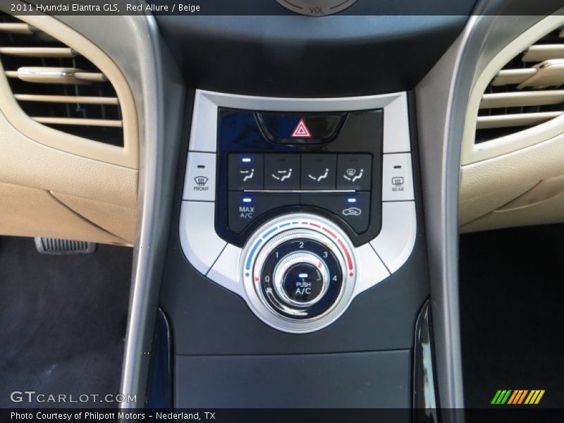 Red Allure / Beige 2011 Hyundai Elantra GLS