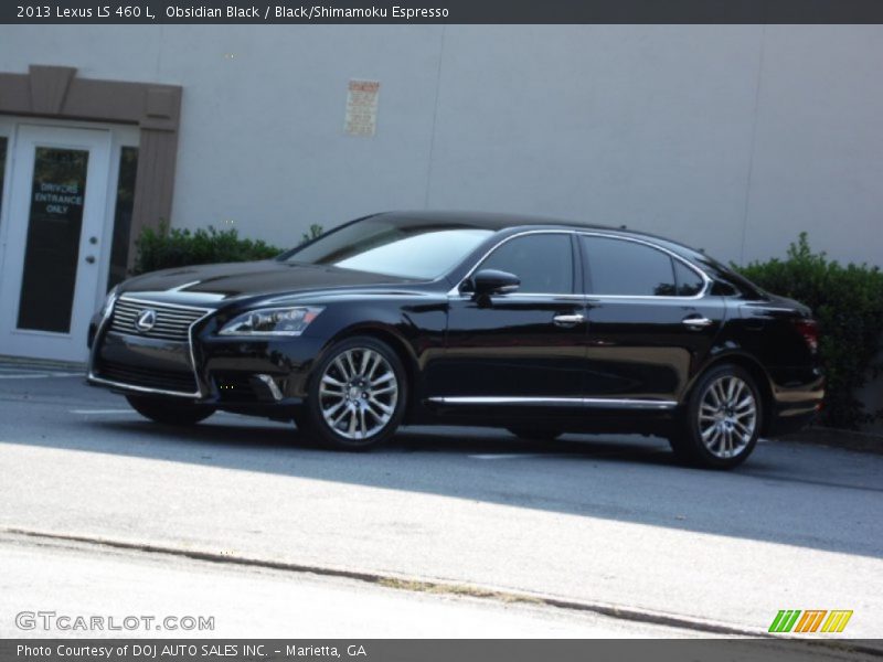 Obsidian Black / Black/Shimamoku Espresso 2013 Lexus LS 460 L