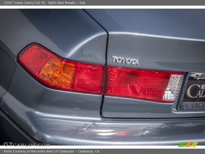 Sailfin Blue Metallic / Oak 2000 Toyota Camry XLE V6