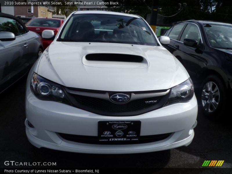 Satin White Pearl / Carbon Black 2010 Subaru Impreza WRX Sedan