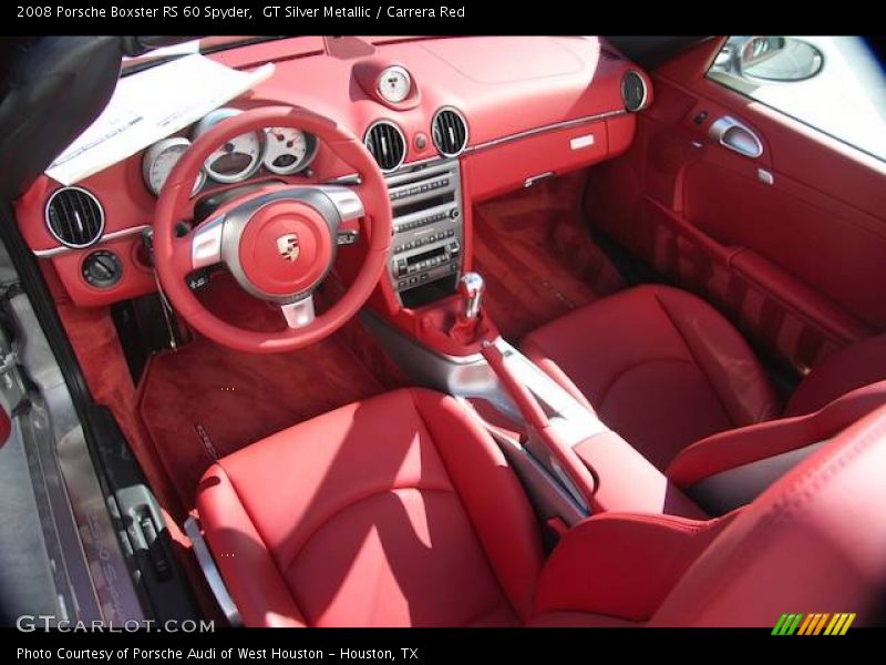 GT Silver Metallic / Carrera Red 2008 Porsche Boxster RS 60 Spyder