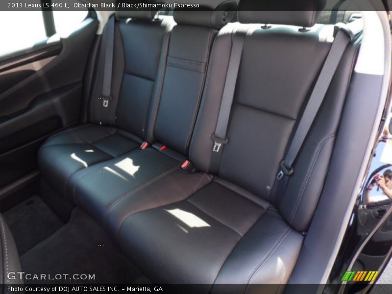 Rear Seat of 2013 LS 460 L