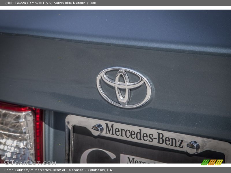 Sailfin Blue Metallic / Oak 2000 Toyota Camry XLE V6