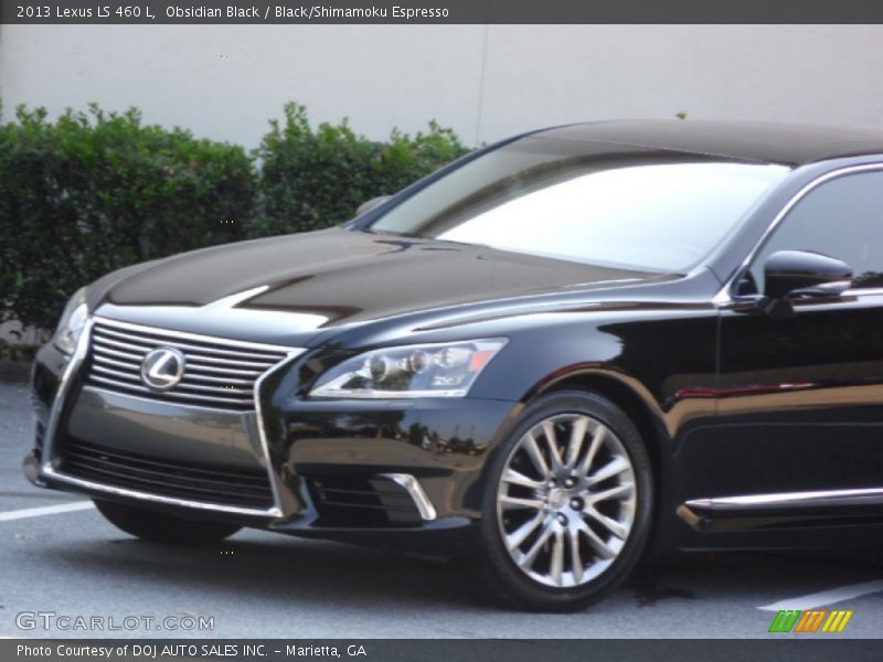 Obsidian Black / Black/Shimamoku Espresso 2013 Lexus LS 460 L