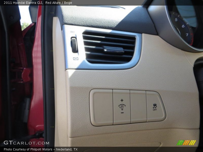 Red Allure / Beige 2011 Hyundai Elantra GLS