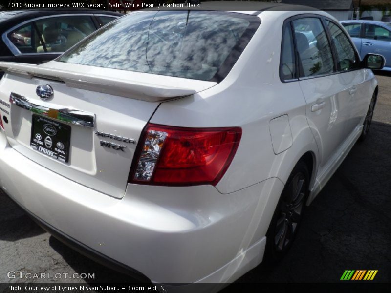 Satin White Pearl / Carbon Black 2010 Subaru Impreza WRX Sedan