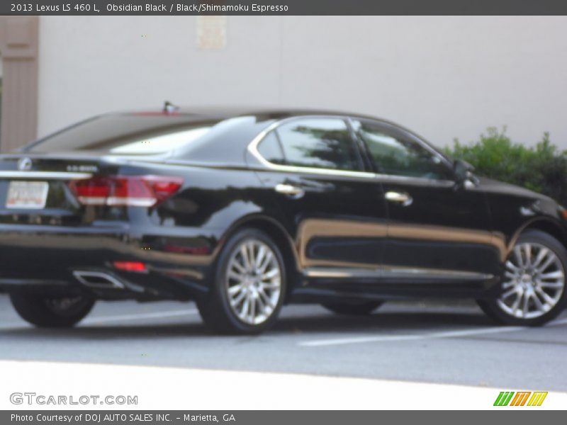 Obsidian Black / Black/Shimamoku Espresso 2013 Lexus LS 460 L