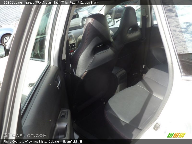 Satin White Pearl / Carbon Black 2010 Subaru Impreza WRX Sedan
