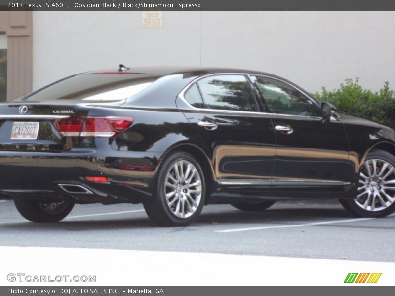Obsidian Black / Black/Shimamoku Espresso 2013 Lexus LS 460 L