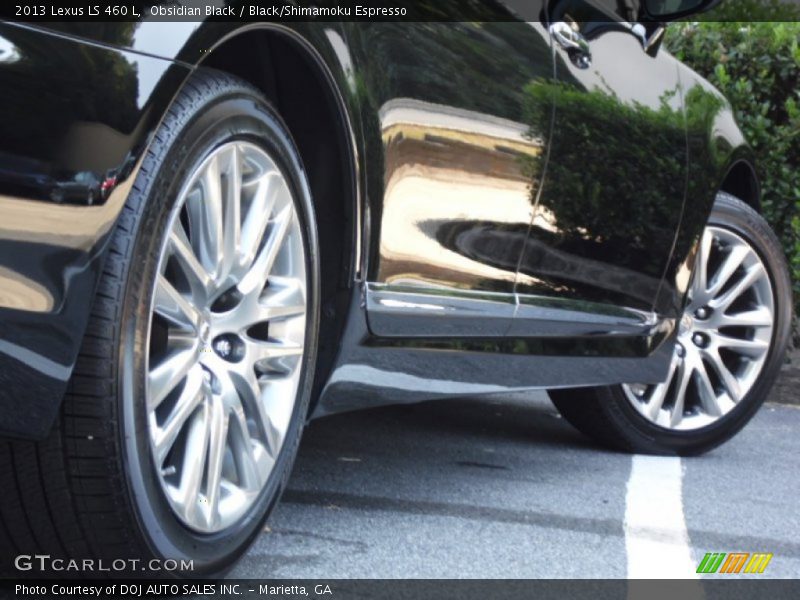Obsidian Black / Black/Shimamoku Espresso 2013 Lexus LS 460 L