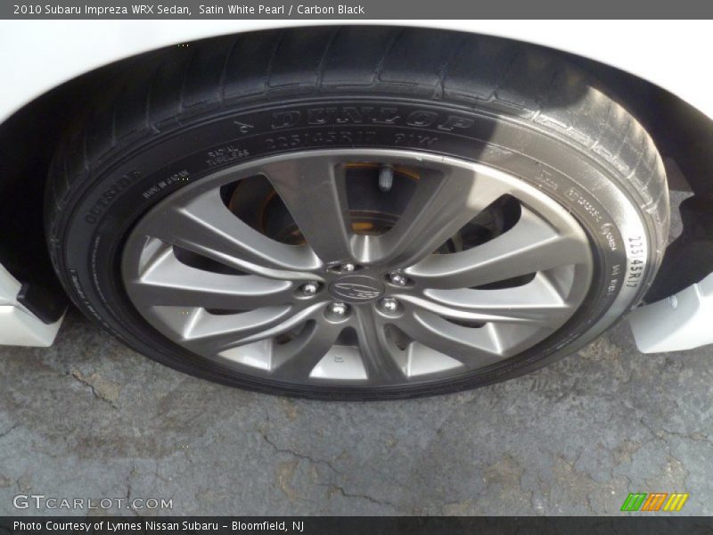 Satin White Pearl / Carbon Black 2010 Subaru Impreza WRX Sedan