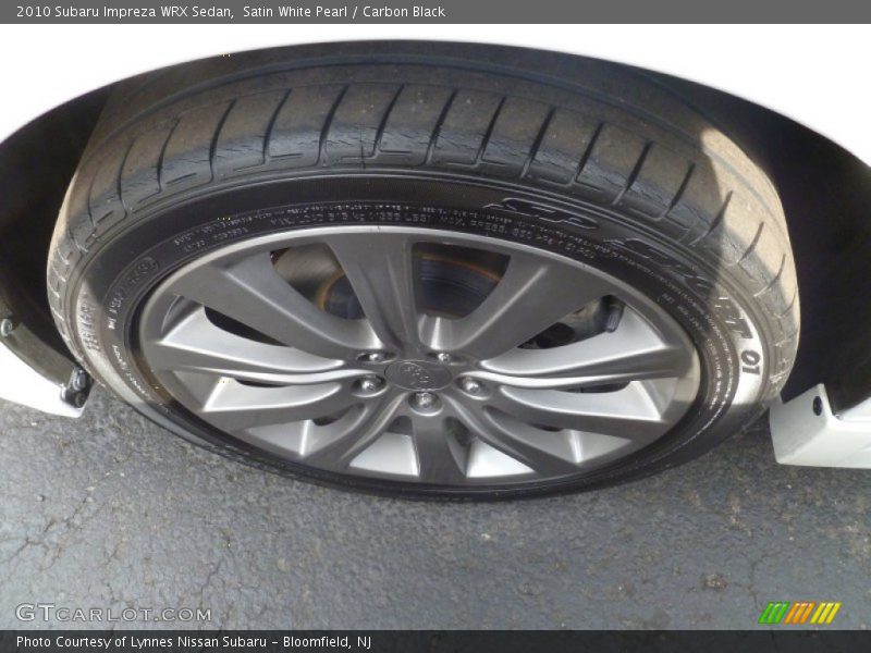 Satin White Pearl / Carbon Black 2010 Subaru Impreza WRX Sedan