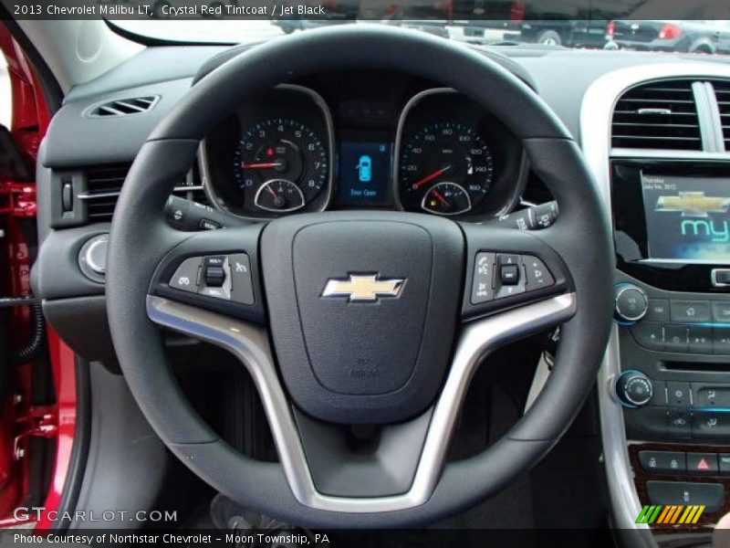 Crystal Red Tintcoat / Jet Black 2013 Chevrolet Malibu LT