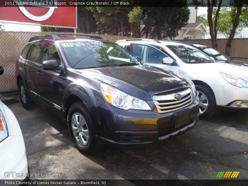 Graphite Gray Metallic / Off Black 2011 Subaru Outback 2.5i Wagon