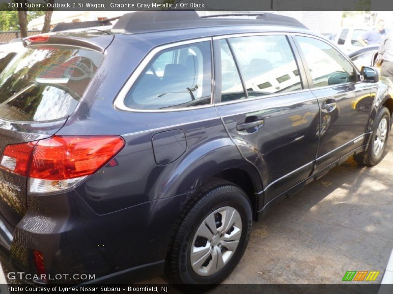 Graphite Gray Metallic / Off Black 2011 Subaru Outback 2.5i Wagon