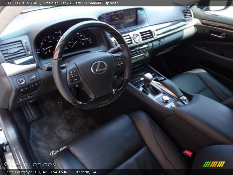 Black/Shimamoku Espresso Interior - 2013 LS 460 L 