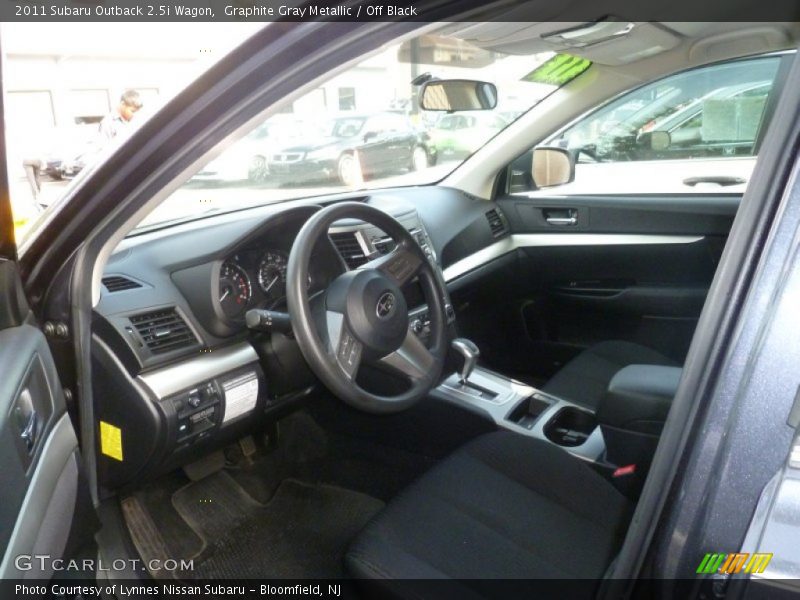 Graphite Gray Metallic / Off Black 2011 Subaru Outback 2.5i Wagon