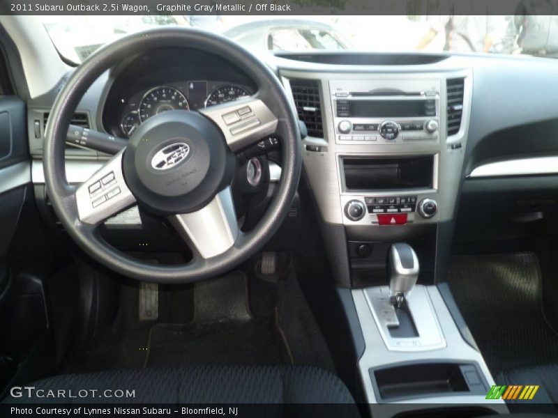 Graphite Gray Metallic / Off Black 2011 Subaru Outback 2.5i Wagon