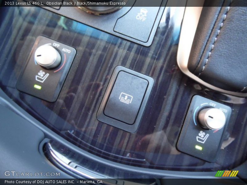 Obsidian Black / Black/Shimamoku Espresso 2013 Lexus LS 460 L