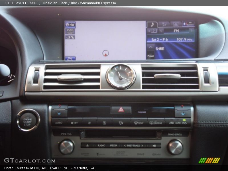 Obsidian Black / Black/Shimamoku Espresso 2013 Lexus LS 460 L