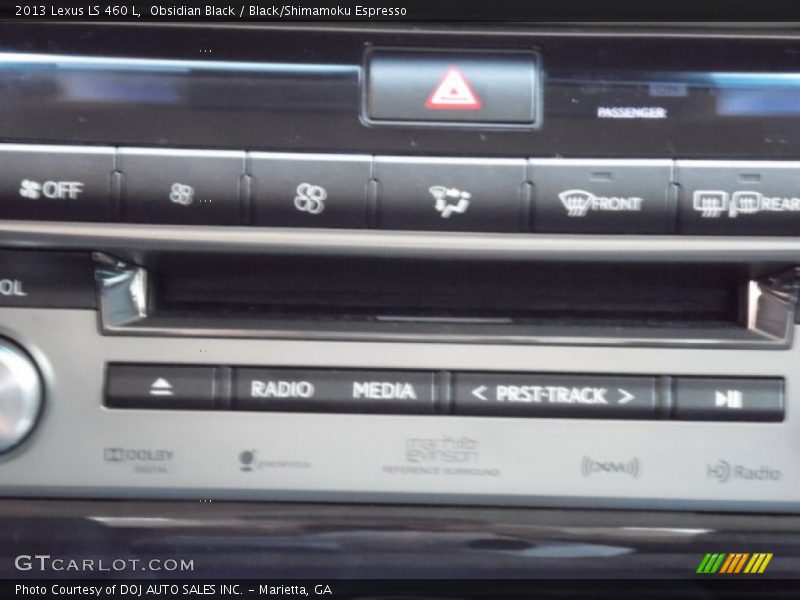 Obsidian Black / Black/Shimamoku Espresso 2013 Lexus LS 460 L