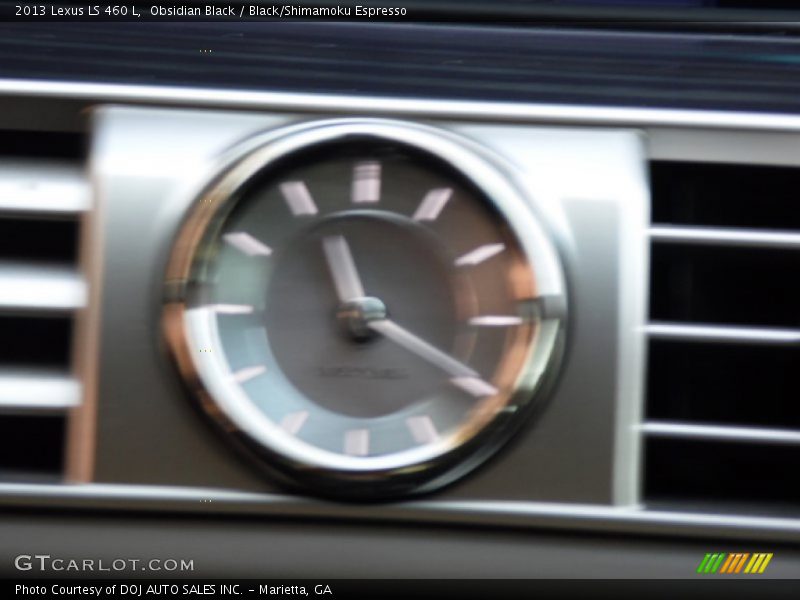 Obsidian Black / Black/Shimamoku Espresso 2013 Lexus LS 460 L