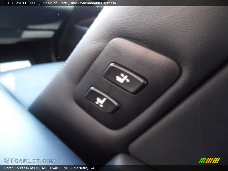 Obsidian Black / Black/Shimamoku Espresso 2013 Lexus LS 460 L