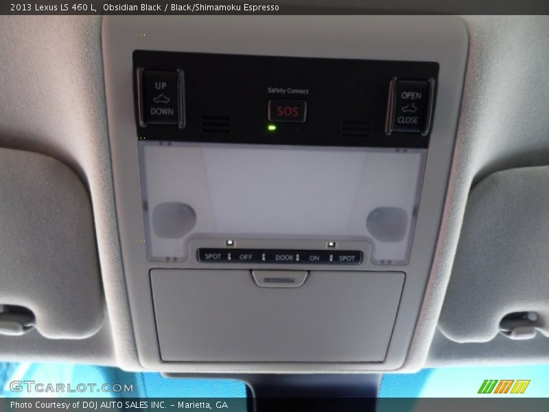 Obsidian Black / Black/Shimamoku Espresso 2013 Lexus LS 460 L