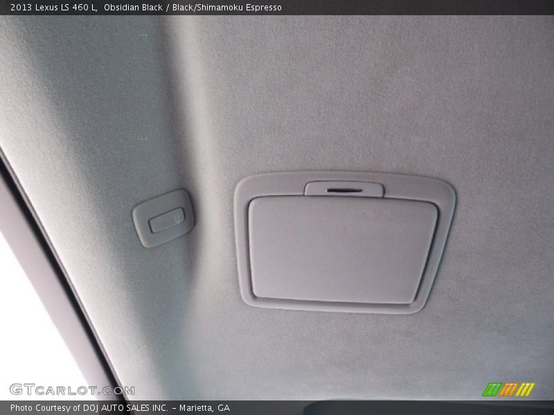 Obsidian Black / Black/Shimamoku Espresso 2013 Lexus LS 460 L