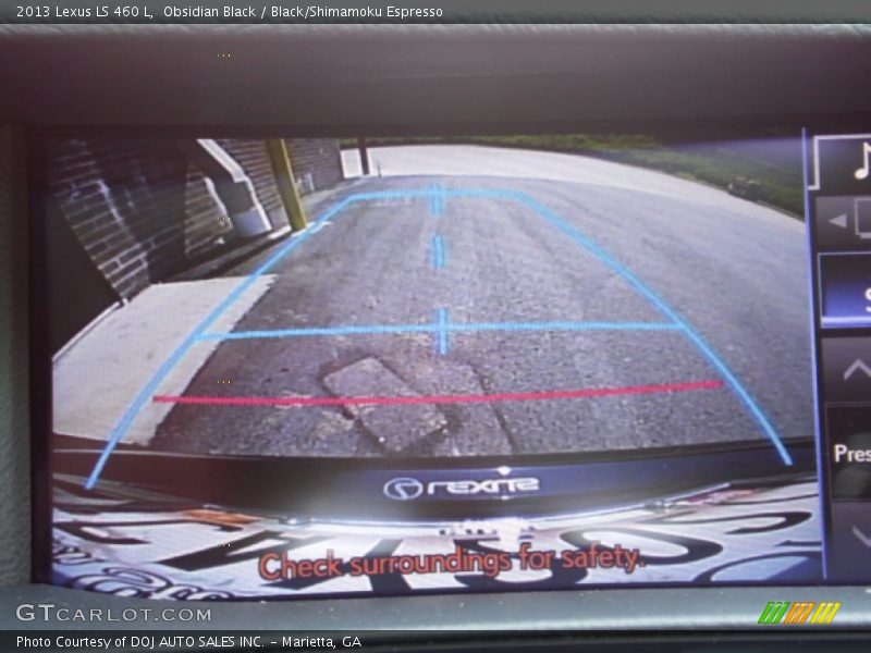 Obsidian Black / Black/Shimamoku Espresso 2013 Lexus LS 460 L